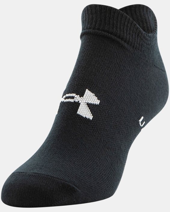 Women's UA Essential No Show – 6-Pack Socks, Black, pdpMainDesktop image number 5